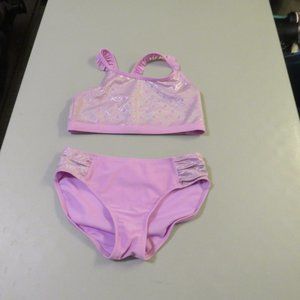 Purple 2 Pcs Cat & Jack Bikini Swimsuit Size XL